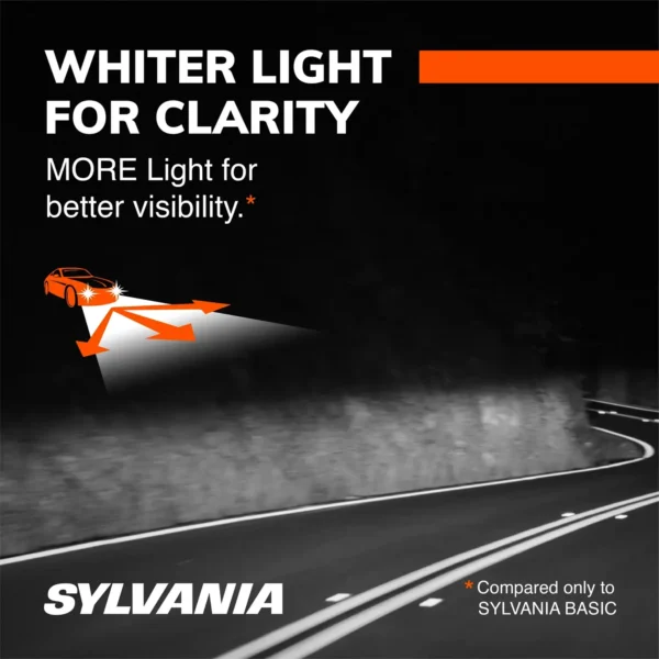 Sylvania H11 SilverStar ULTRA Halogen Headlight Bulb, 2 Pack, Compatible with Multiple Cars - Image 2